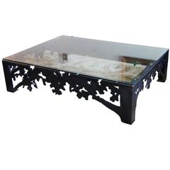 Metal and Glass Coffee Table Made by Andrea Kovel, Esque Studios 8