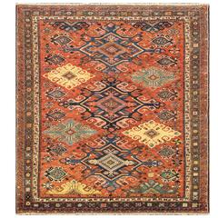 Stunning Antique Soumak Caucasian Rug Stunning Antique Soumak Caucasian Rug