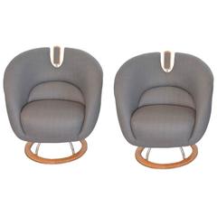 Pair of Lounge Chairs by Milo Baughman 3