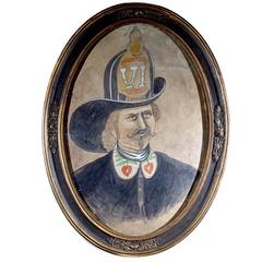 Outsider Portrait of Early Firefighter 5
