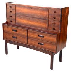 Large Rosewood Secretary Desk by Arne Wahl Iversen