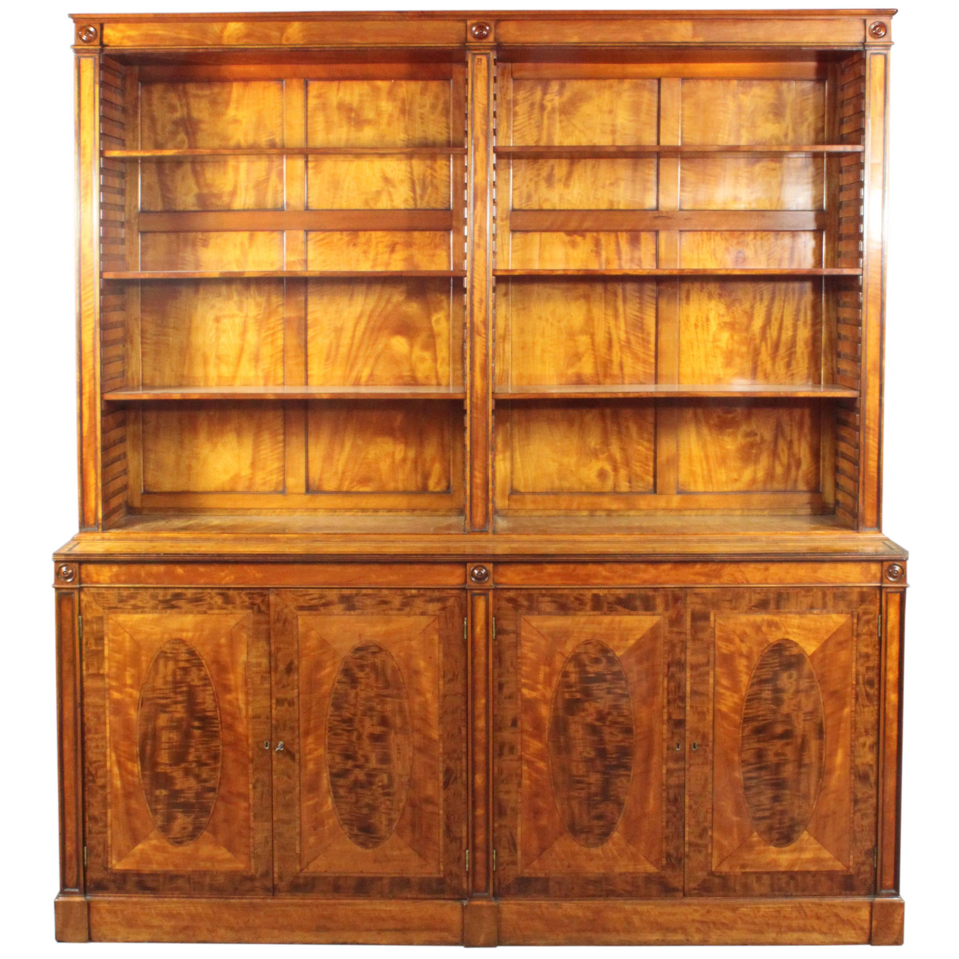 George III Satinwood Bookcase