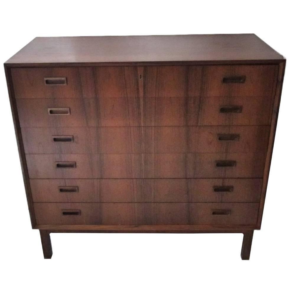 Danish Designed Rosewood Chest of Drawers For Sale