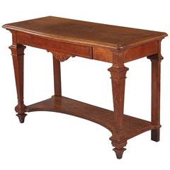 French Louis XIV Style Oak Console Table, circa 1893