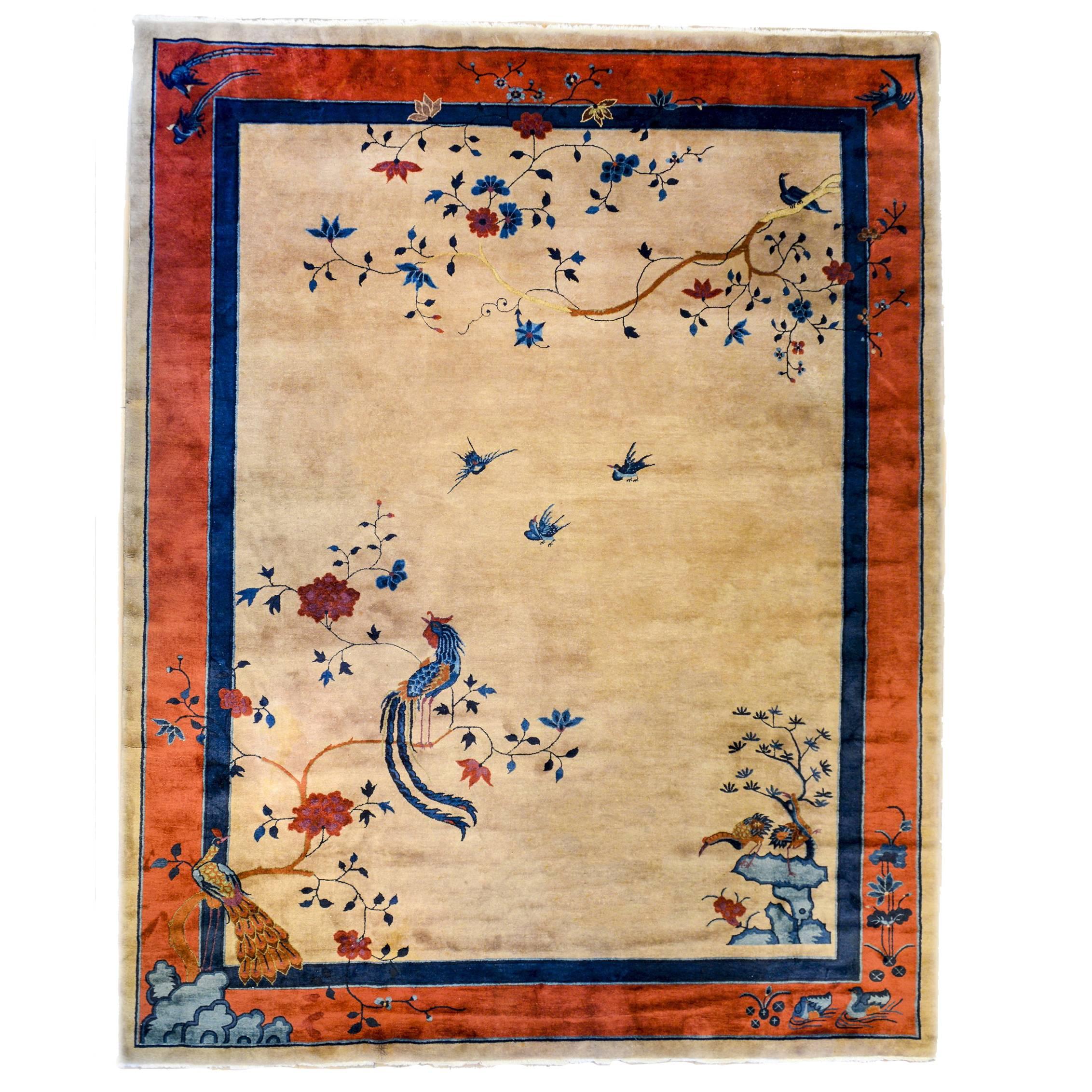 Chic Early 20th Century Chinese Art Deco Rug