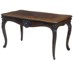 19th Century Carved Rosewood Occasional Table