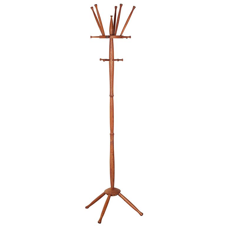 Mid Century Coat Rack For Sale at 1stdibs