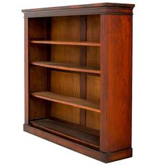 Victorian Mahogany Open Bookcase