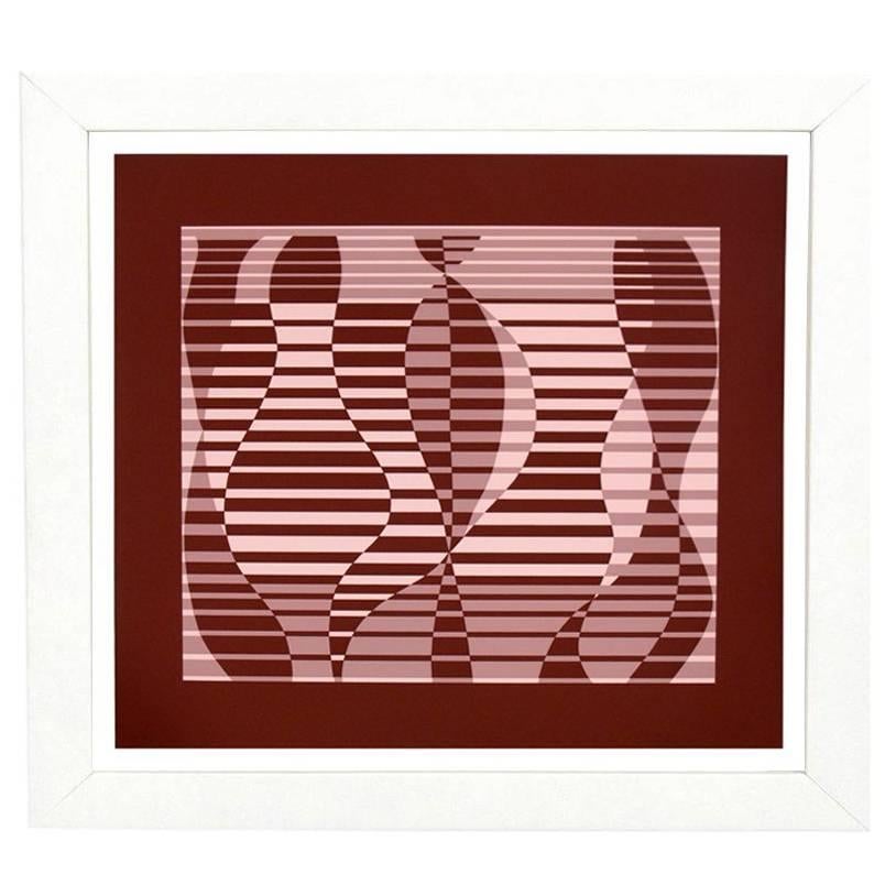 Josef Albers Abstract Screen-Print from Formulation and Articulation