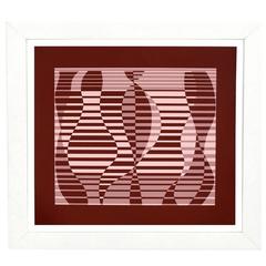 Josef Albers Abstract Screen-Print from Formulation and Articulation 1