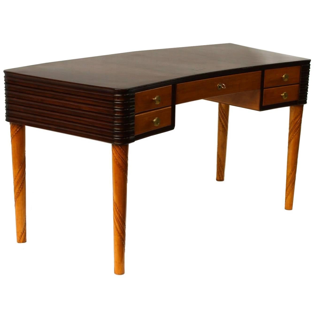 1950, Paolo Buffa, Walnut Desk