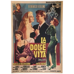 Affiche d'origine du film « La Dolce Vita », 1960