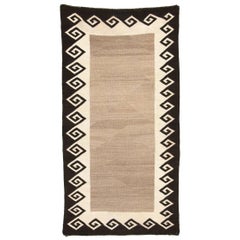 Vintage Navajo Double Saddle Blanket (Area Rug), Early 20th Century