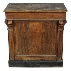 Small French Console Counter in Oak