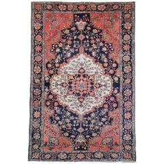 Antique Persian Sarouk Farhan Rug