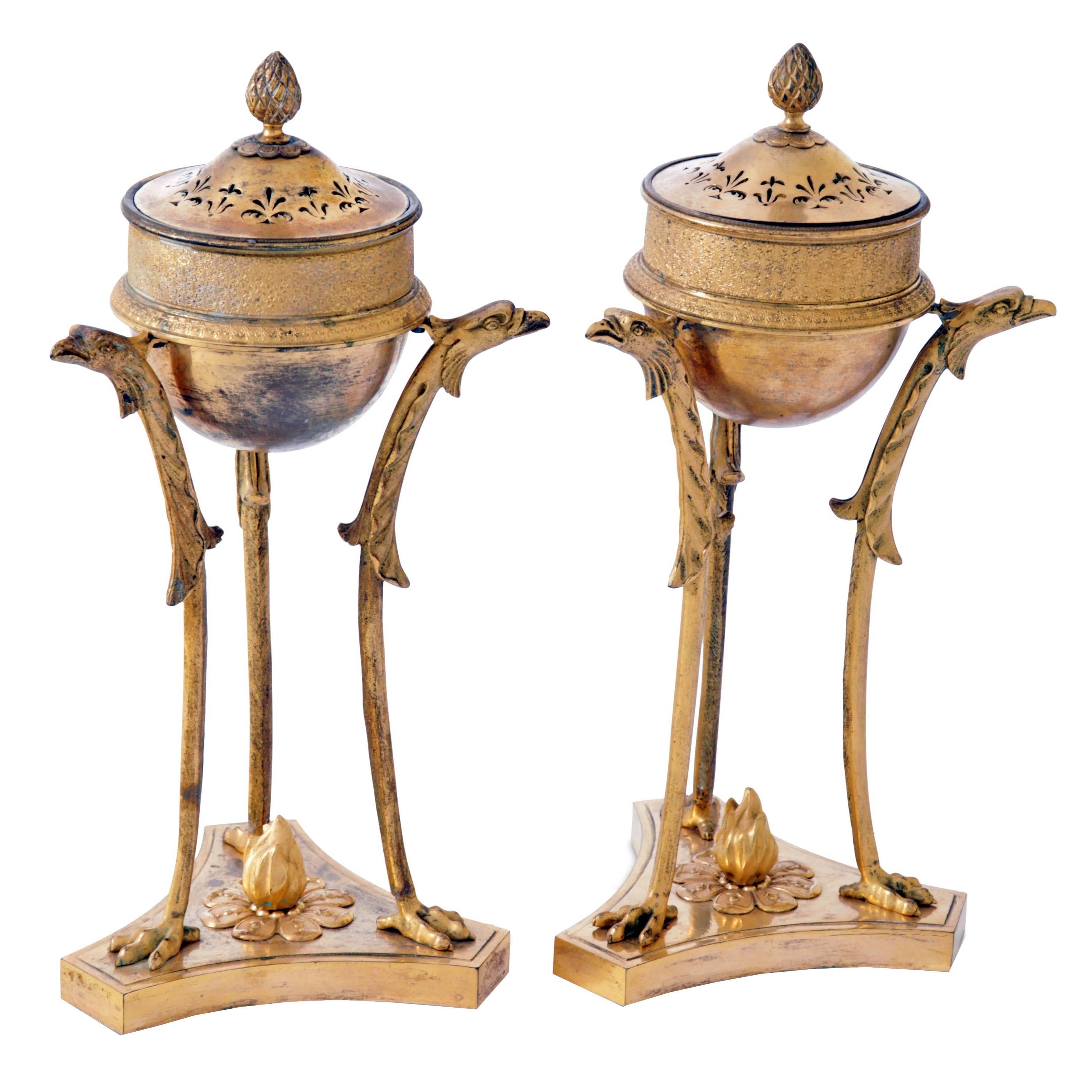 Empire "Athénienne" Insense Burners, Russia, circa 1800