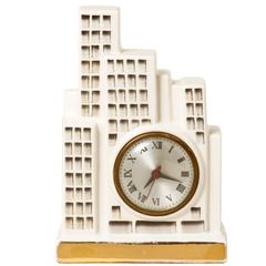 Art Deco Ceramic Skysraper Clock