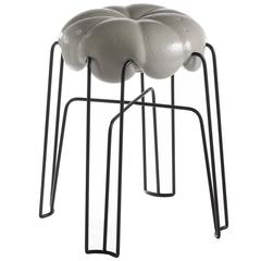 Marshmallow Stool by Paul Ketz in Licorice Polyurethane Foam and Steel 2