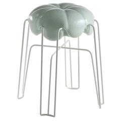 Marshmallow Stool by Paul Ketz in Mint Polyurethane Foam and Steel 3