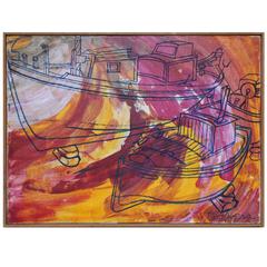 Fine Piero Aversa Oil on Canvas 1