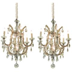 Good Pair of Continental Maria Theresa Basket-From Glass and Crystal Chandeliers 7
