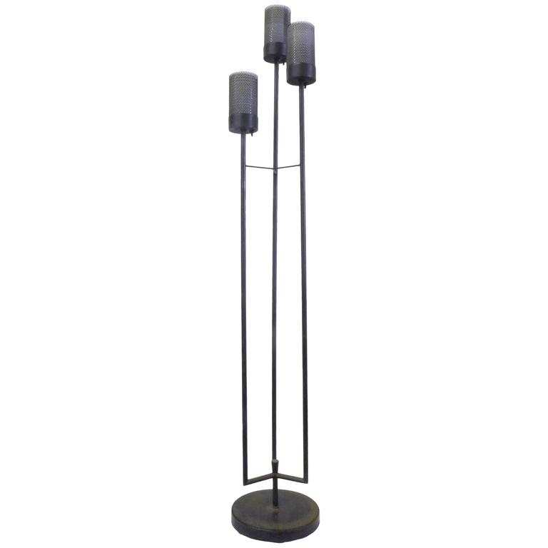 Wrought Iron Floor Lamp by Prescolite, Berkeley, California at 1stDibs ...