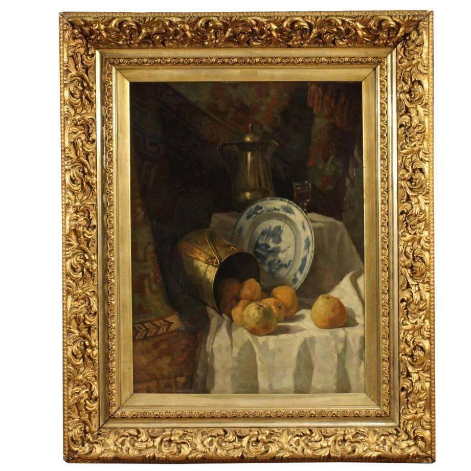 19th Century Flemish Still Life Painting