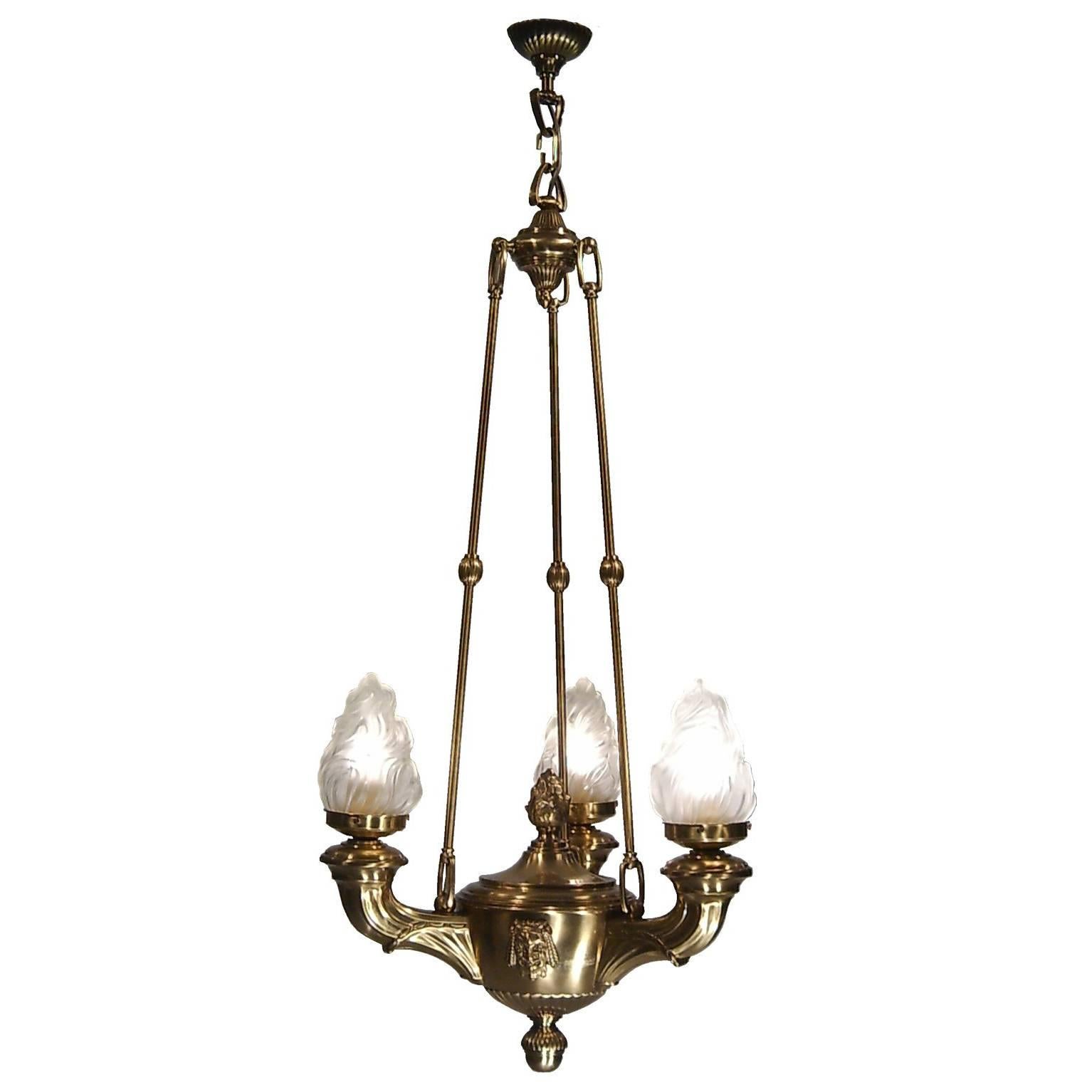 Austrian Mastercraft 1920 "Versace" Ceiling Lamp, Original