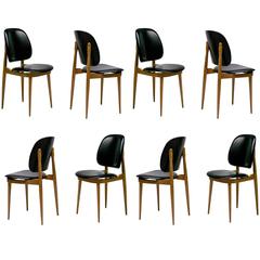 1960s Set of Eight Chairs by Pierre Guariche 5