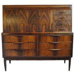 Mid-Century Rosewood Bureau by Erling Torvits