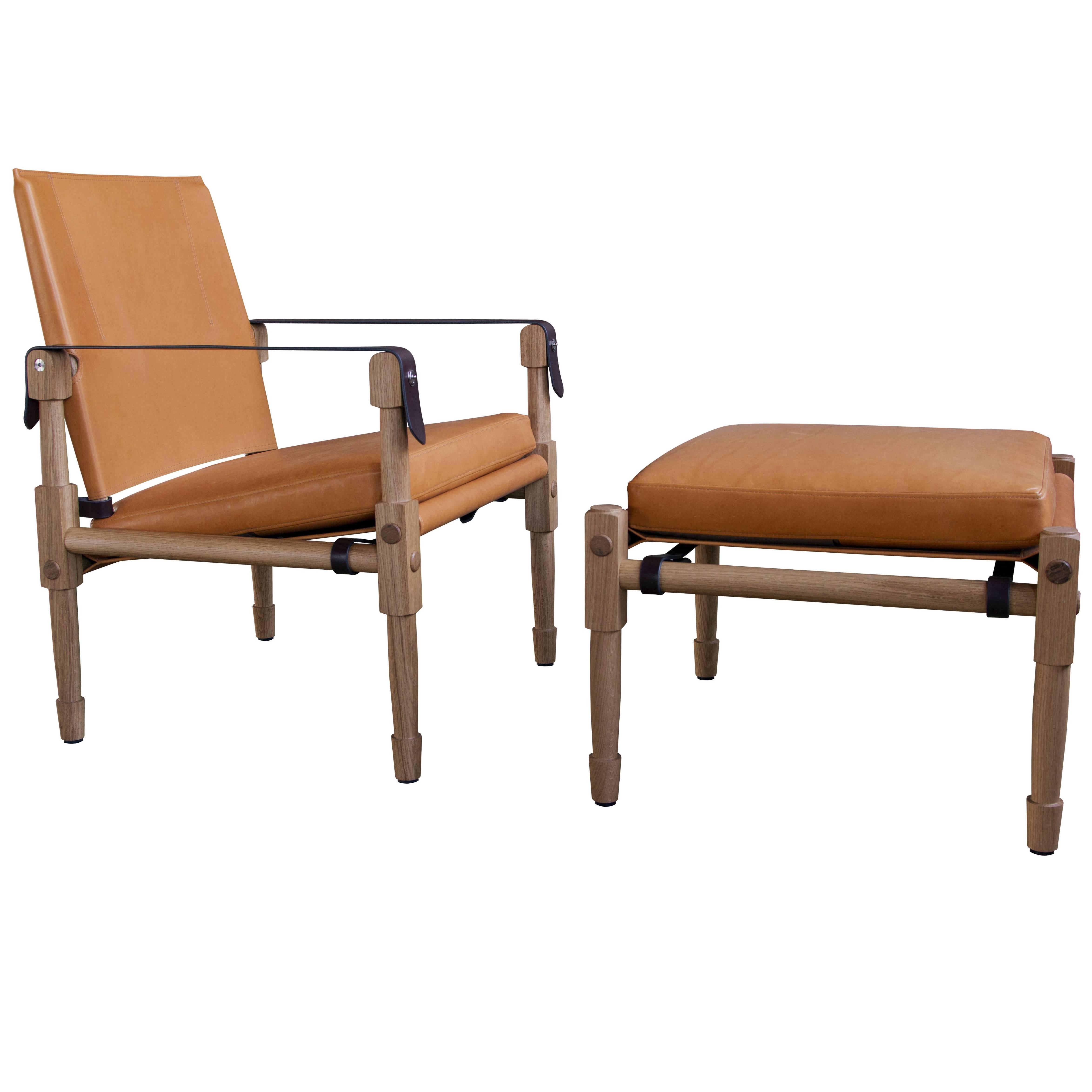 Grand Chatwin Lounge Chair and Ottoman- handcrafted by Richard Wrightman Design