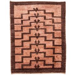 Vintage Turkish Handwoven Central Anatolian Tulu Rug