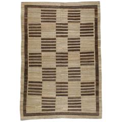 Modern Turkish Kilim Flat-weave Rug 12