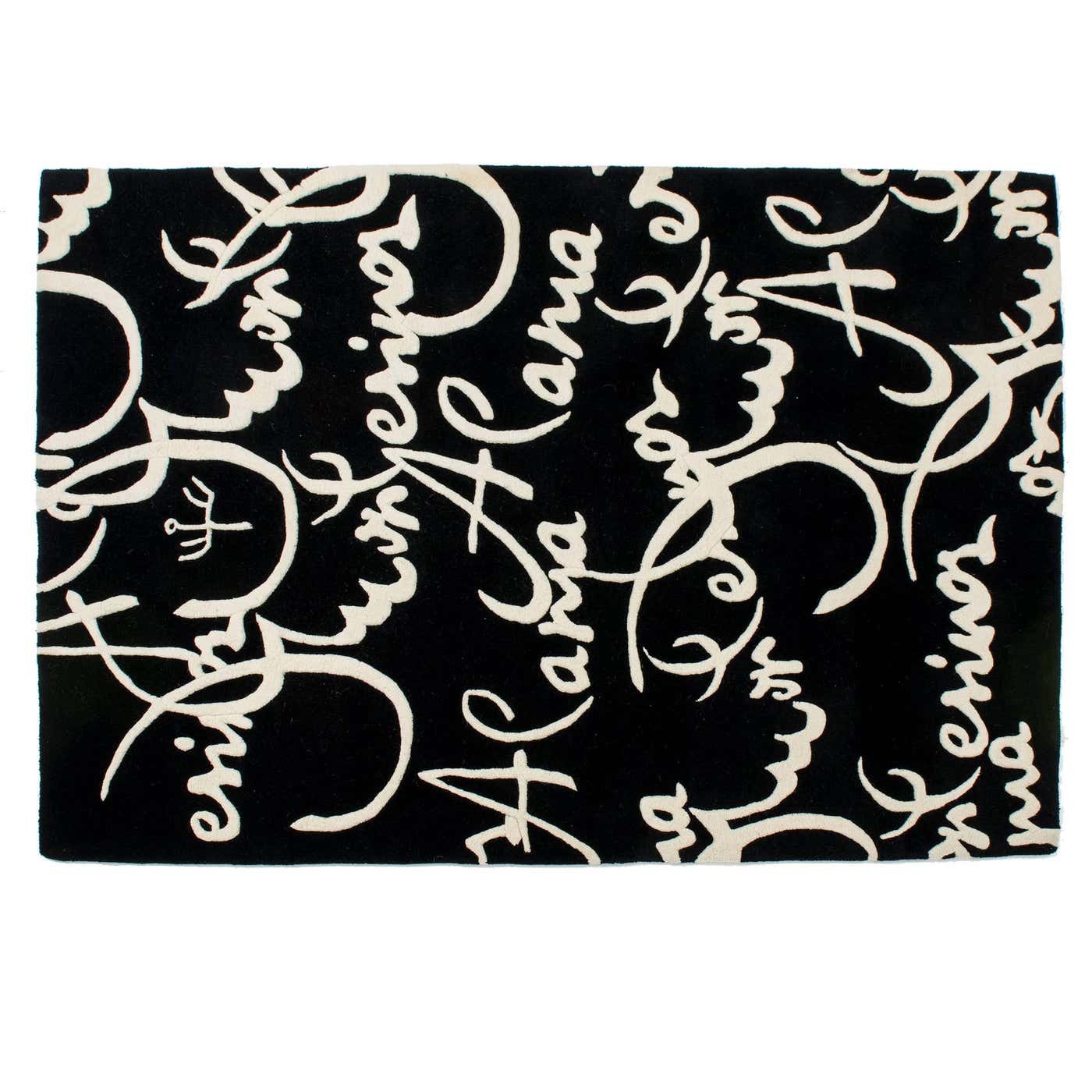 Modern Black and White Spanish Carpet -FINAL CLEARANCE SALE For Sale at ...