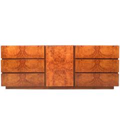 Mid-Century Modern Burl Dresser by Lane Furniture