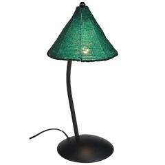 Black and Green Glass Bead Shade Perlina Table Lamp by Pamio & Toso for Leucos