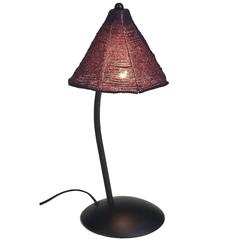 Black & Amethyst Glass Bead Shade Perlina Table Lamp by Pamio & Toso for Leucos