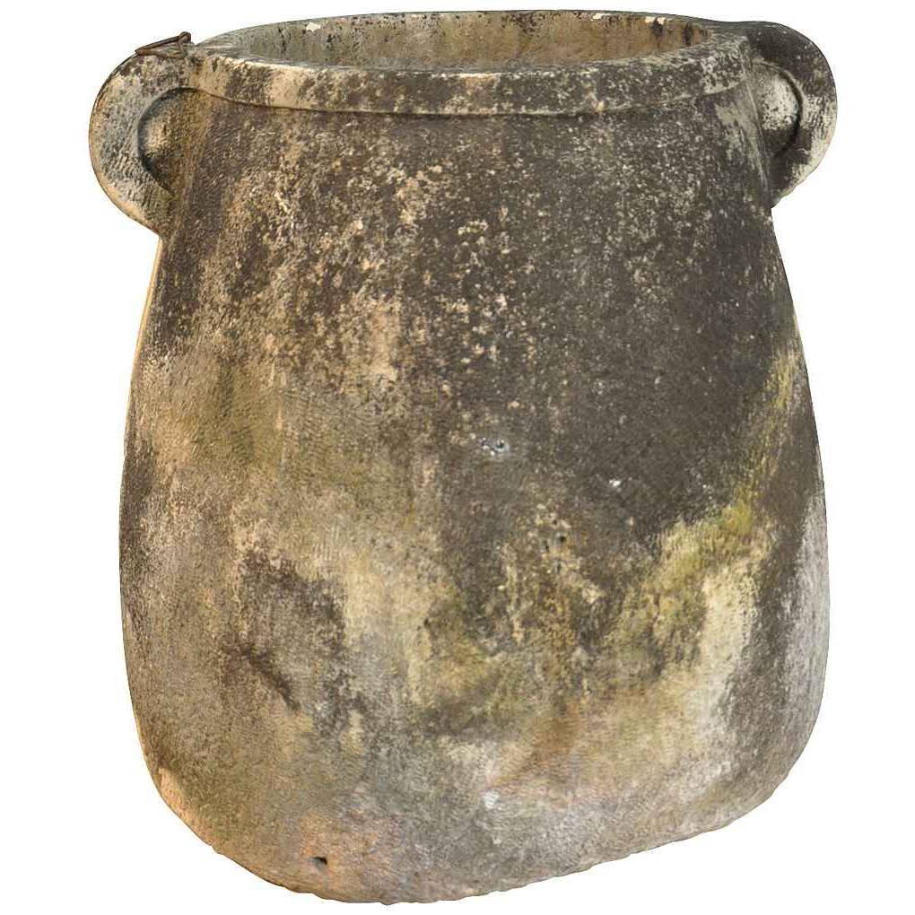 Monumental and Important 17th Century Greek Marble Jar, Urn