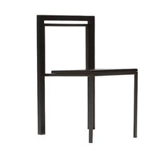 Ebonized Oak and Blackened Steel Dining Chair 10