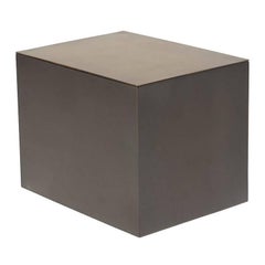Modular Metal Block Table with Internal Shelf