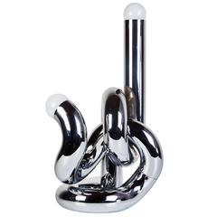 Chromed Steel Table Lamp by Giovanni Banci 1