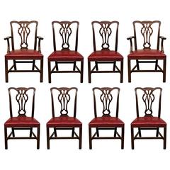 Set of Eight CW Kittinger Mahogany Dining Chairs