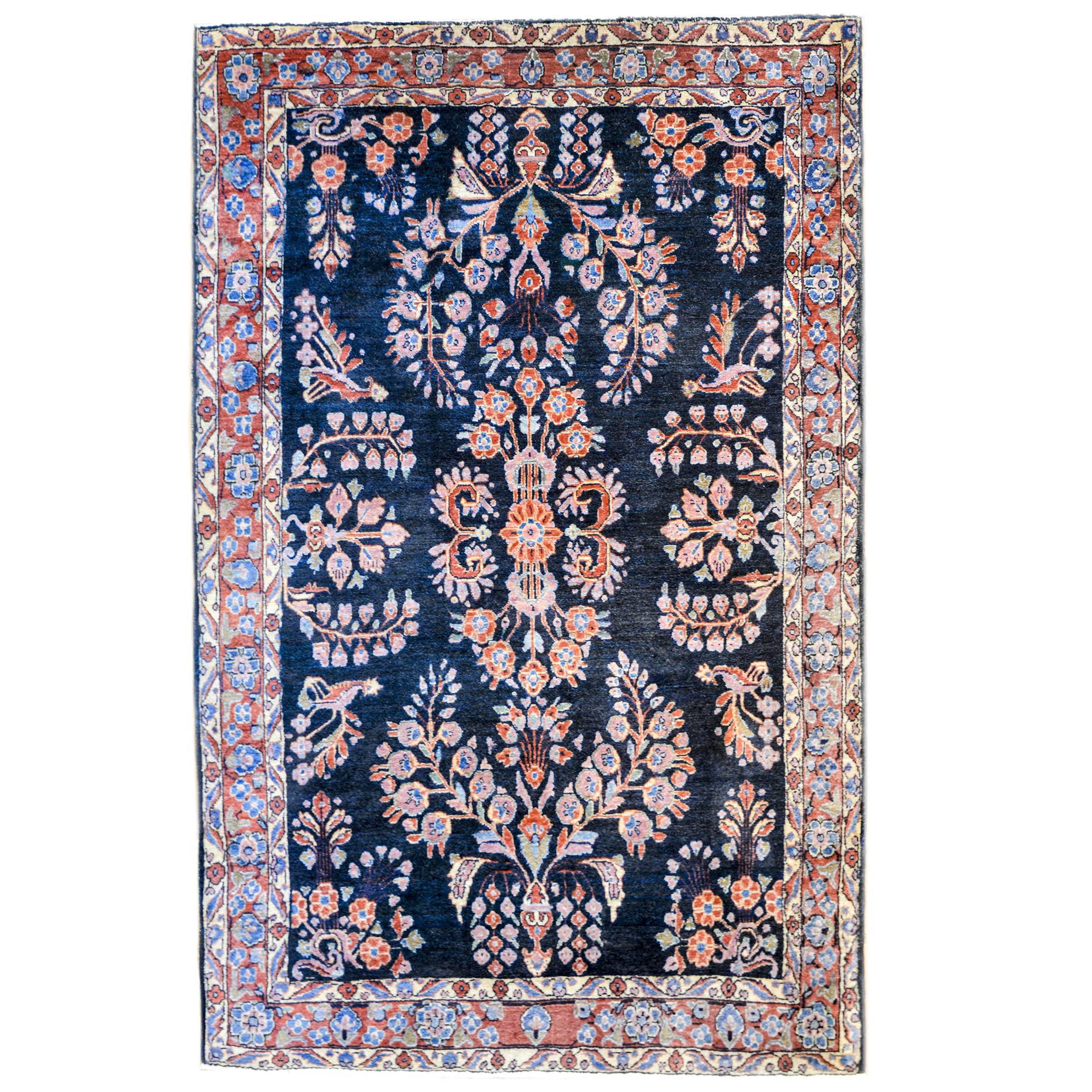 Klassischer Sarouk- Mohajeran-Teppich aus dem frühen 20. Jahrhundert