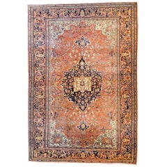 Straordinario tappeto Sarouk Farahan del XIX secolo