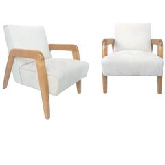 Vintage Mid-20th Century Armchairs in the Early Style of Edward Wormley