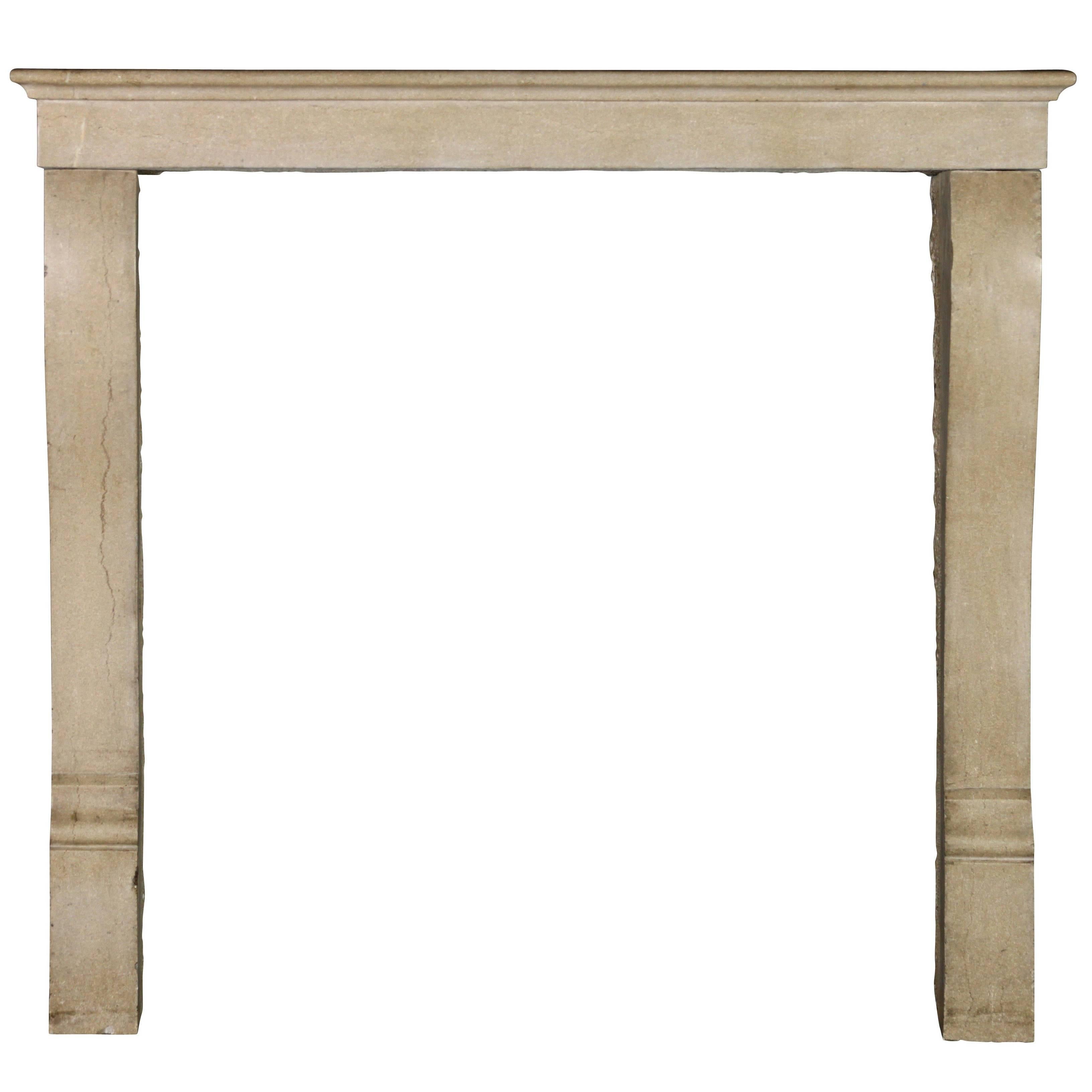 19th Century Original French Country Original Antique Fireplace Mantle For Sale