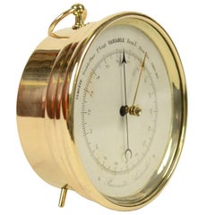 Antique Aneroid Barometer End of the 19th Century