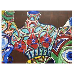 David Harper Original. Titled 'People Watching Africa'