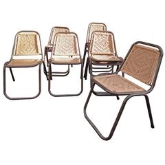 Set of ten Chairs by Jacques Hitier