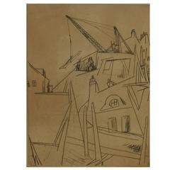 Isaac Lichtenstein, Industrial Scene, 1920s
